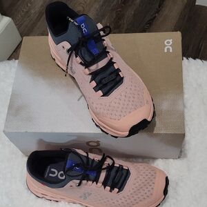 On Cloudultra Womens 7.5 Sneakers In Rose/Cobalt/Pink/Black
